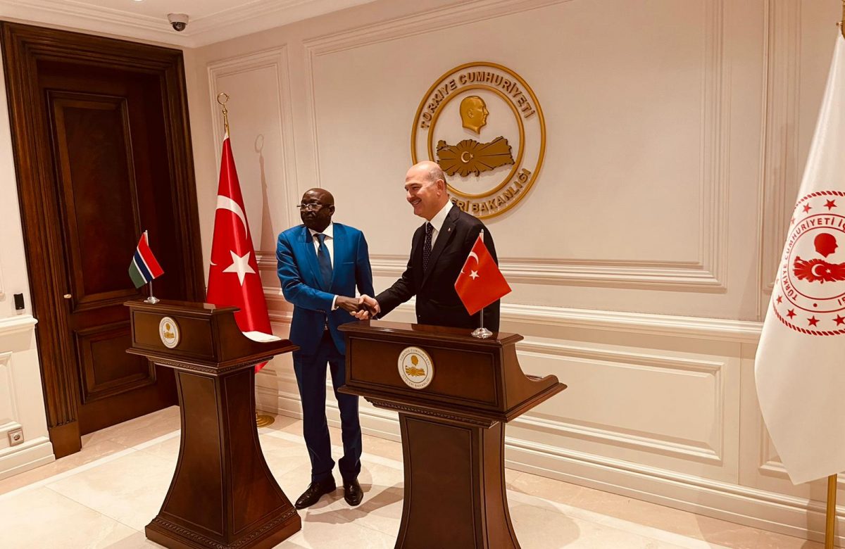 The Ministers of Interior of Gambia and Turkey